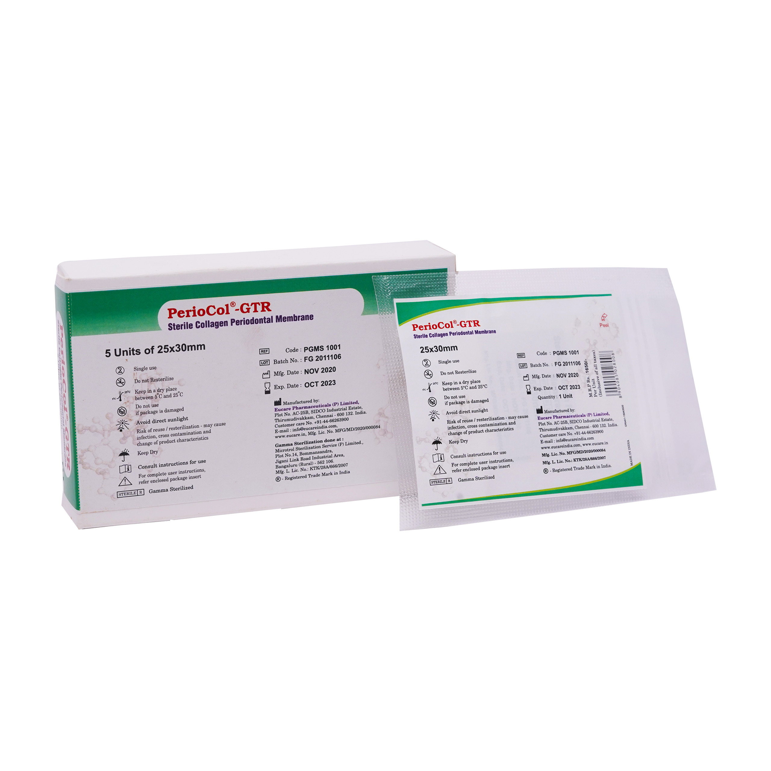 Eucare PerioCol - GTR (Pack Of 5)